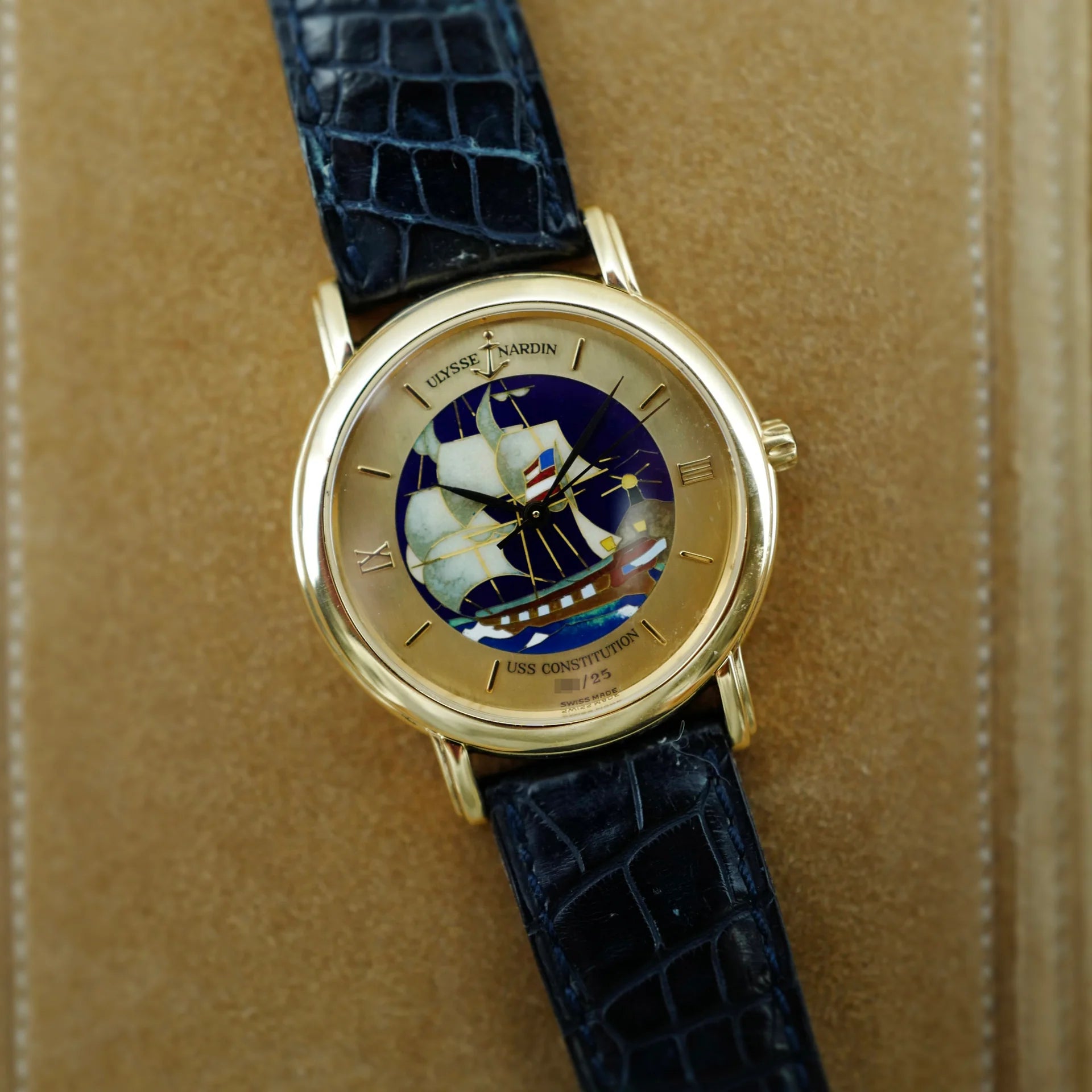 Ulysse Nardin Yellow Gold San Marco Ref. 131-77-9 USS Constitution