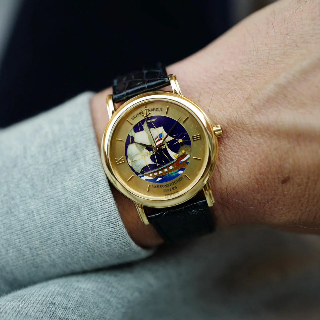 Ulysse Nardin Yellow Gold San Marco Ref. 131-77-9 USS Constitution