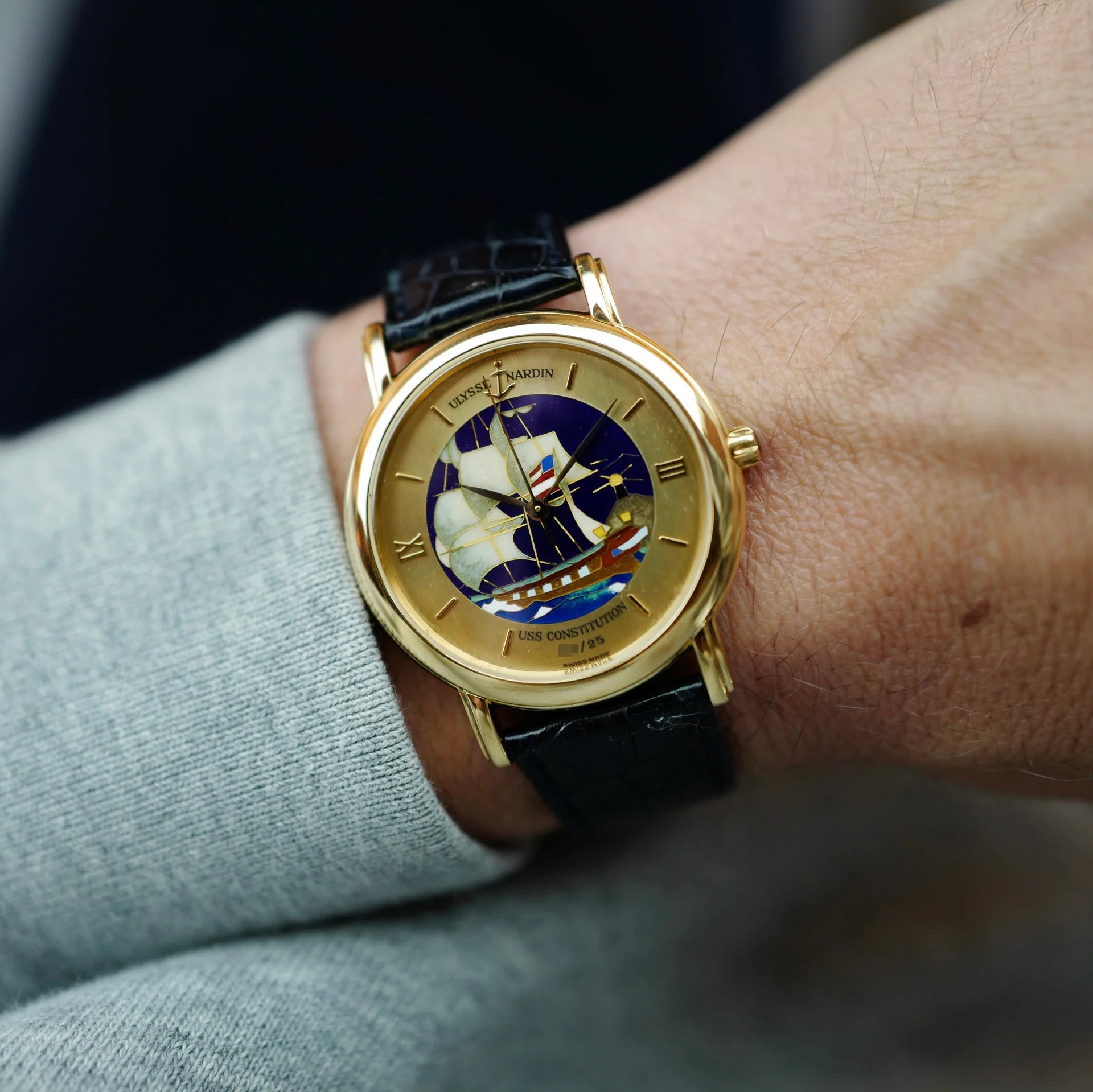 Ulysse Nardin Yellow Gold San Marco Ref. 131-77-9 USS Constitution